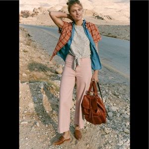 Madewell wide leg crop pants NWT